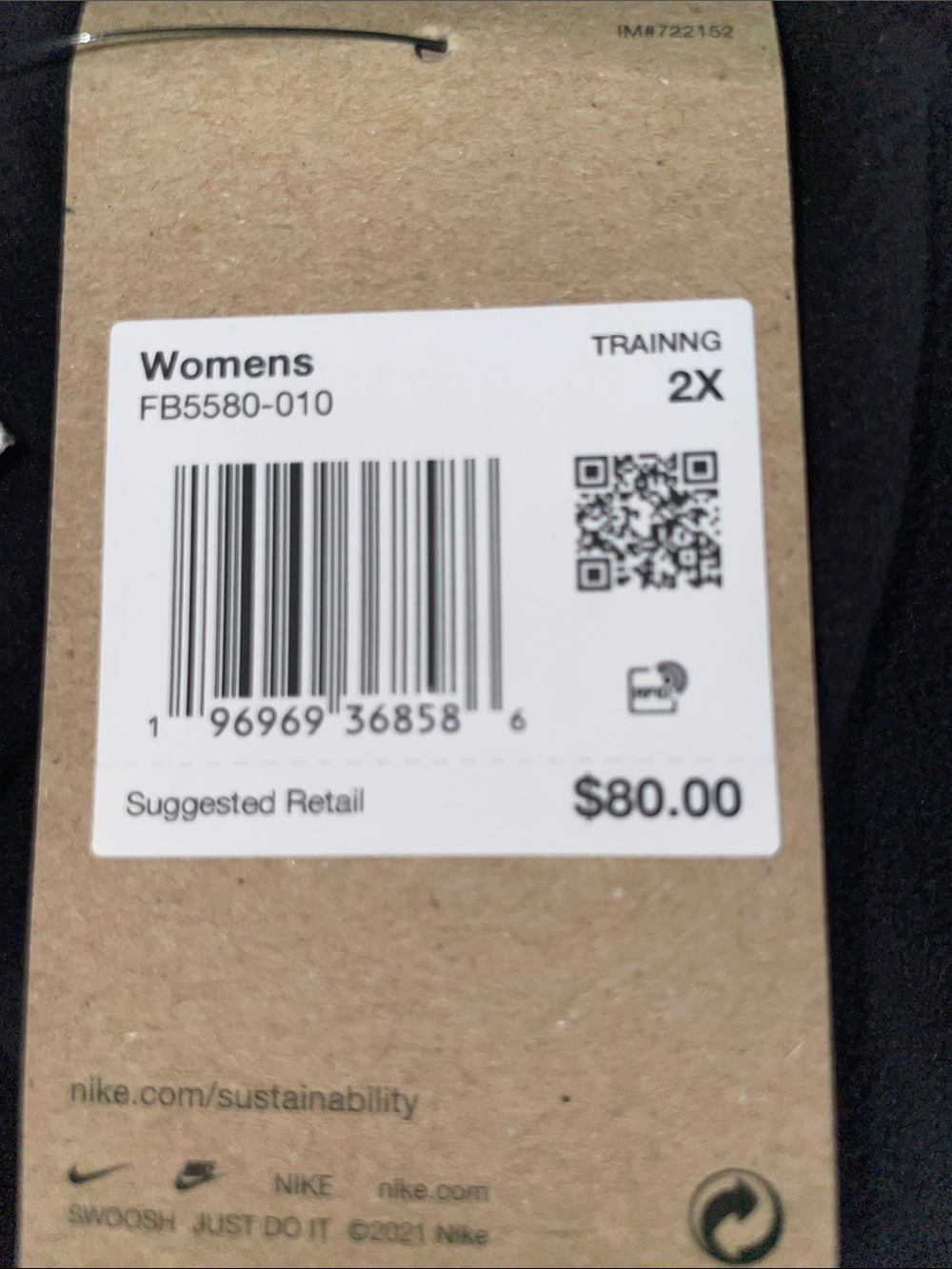 Nike Women's Sportswear Club Fleece Mid-Rise Oversized Sweatpants 2X - Picture 8 of 10